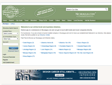 Tablet Screenshot of directory.nicaragua.com